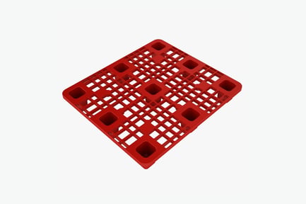 Preview: Durable Red Plastic Pallet