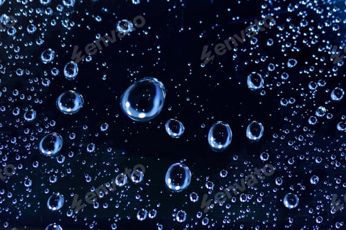 Preview: Close up of water drops (texture of water drops)