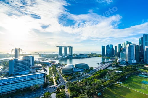 Preview: Beautiful architecture building exterior cityscape in Singapore