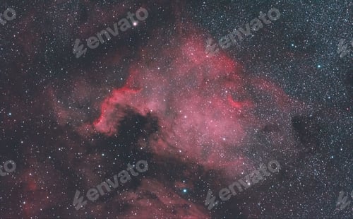 Preview: North America emission nebula in the constellation Cygnus