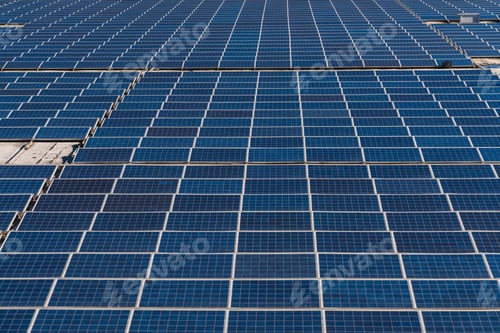 Preview: Solar panel field generating clean energy for future