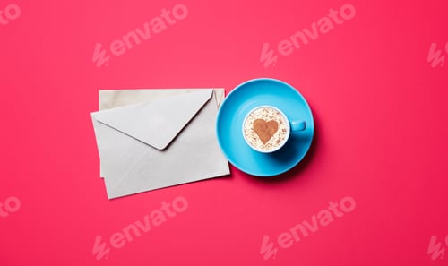 Preview: cup and envelopes