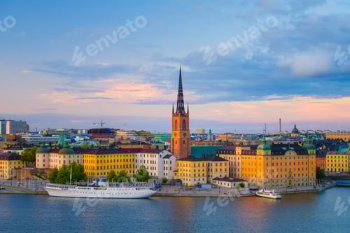Preview: Stockholm, Sweden. Panoramic view of the Gamla Stan. The capital of Sweden.