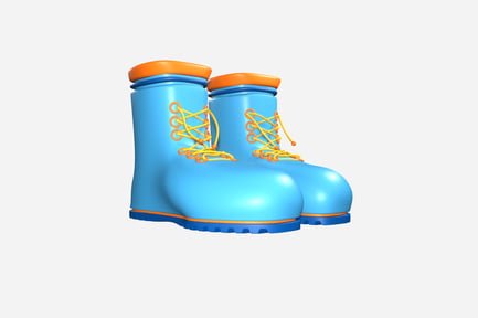 Preview: Worker Boots 3D illustration