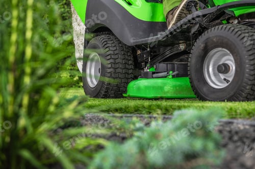 Preview: Backyard Grass Mowing Using Riding Garden Tractor