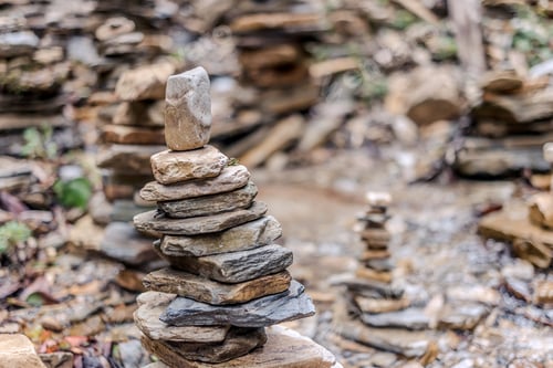 Preview: Pyramid of stones on Annapurna Sanctuary trek in Nepal