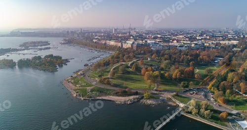 Preview: Kaivopuisto park sunny autumn day 02