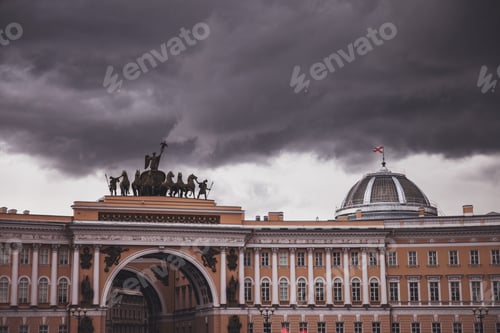 Preview: Arc de Triomphe of General Headquarters building on Palace Square