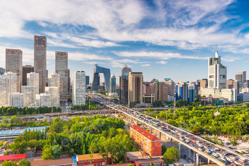 Preview: Beijing, China modern financial district skyline