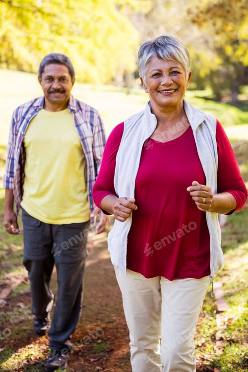 Preview: Happy mature couple at park