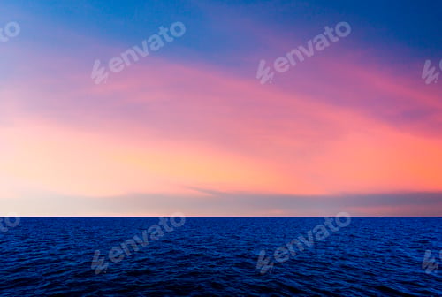 Preview: colorful dramatic sky with cloud at sunset.