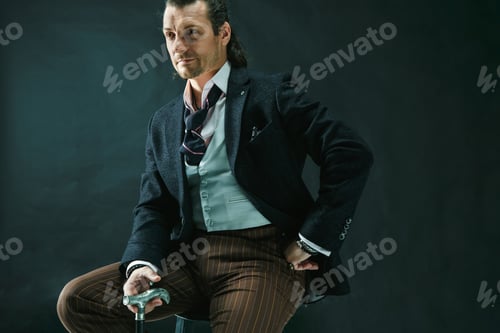 Preview: Businessman Sitting On An Armchair