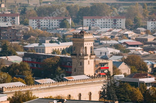 Preview: Gori, Shida Kartli Region, Georgia, Eurasia. Top View Of Tower T