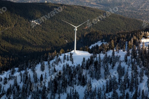 Preview: Aerial view of Grouse Mountain in Vancouver