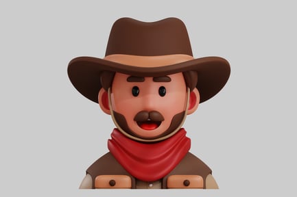 Preview: Cartoon cowboy character