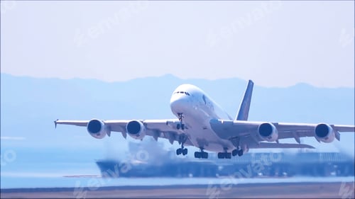 Preview: Airline plane flights take off at the airport