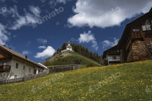Preview: Beautiful, Stunning Landscape view of Mountain Village with Lauterbrunnen Valley