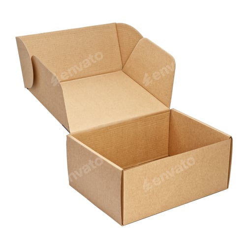 Preview: Cardboard box isolated