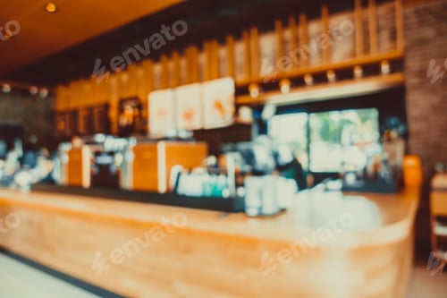 Preview: Abstract blur and defocused coffee shop cafe and restaurant