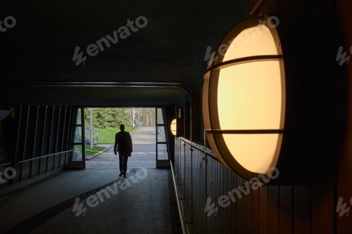 Preview: Exit from a pedestrian underpass in a European town.
