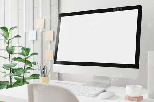 Preview: laptop, mockup, blank screen, computer monitor
