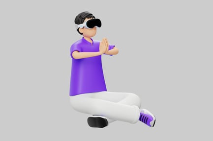 Preview: Meditating vr character
