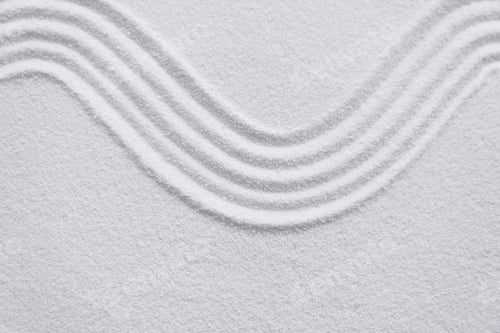 Preview: Japanese zen garden with line pattern in white sand,Sand texture with the wave parallel line pattern