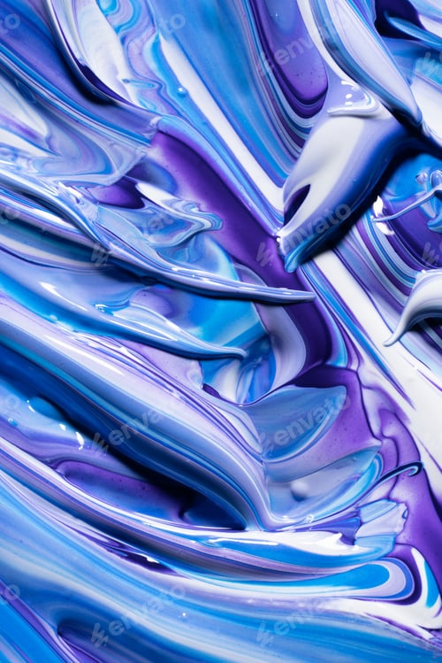Preview: Smears of violet and blue paint