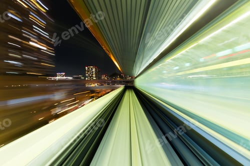 Preview: Train moving in Tunnel