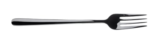 Preview: Silver fork isolated on white background close up