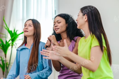 Preview: Multicultural Friends Singing Together