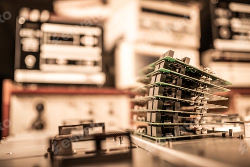 Preview: Microchips are stacked on top of each other