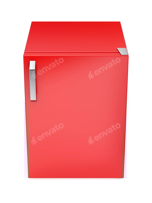Preview: Bright Red Storage Container with Chrome Handle