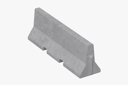 Preview: Concrete Roadside Safety Barrier - Construction Site