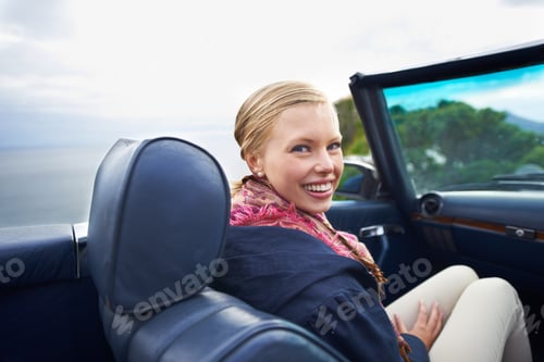 Preview: Freedom of the open road...Shot of a young woman on a roadtrip.