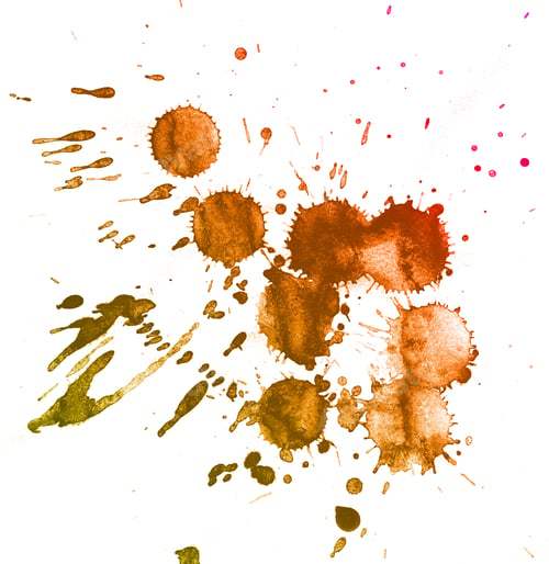 Preview: Watercolor splashes on the white.