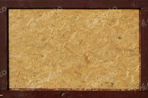 Preview: OSB boards are made of brown wood chips sanded into a wooden background