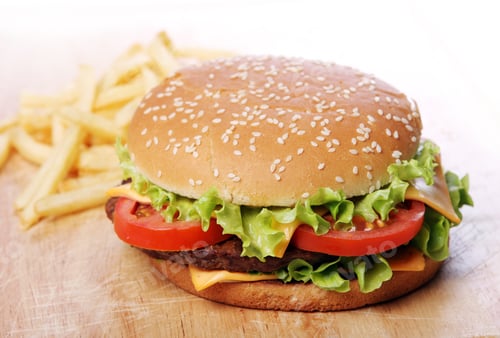 Preview: Big burger and chips