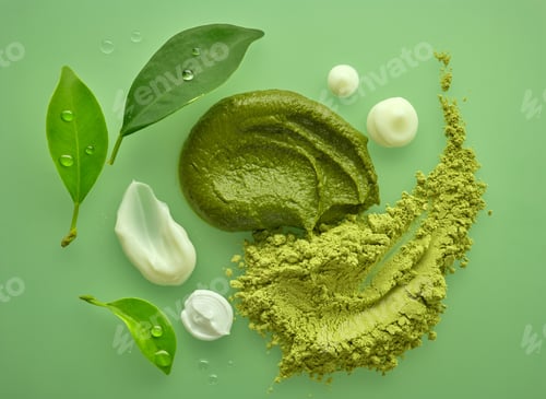Preview: composition of various organic cosmetic products