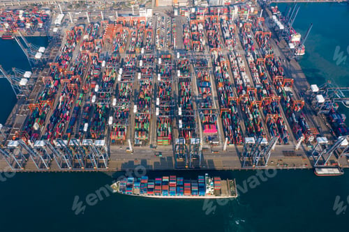 Preview: Kwai Tsing, Hong Kong, 14 February 2019:- Top view of Hong Kong Kwai Tsing Container Terminals