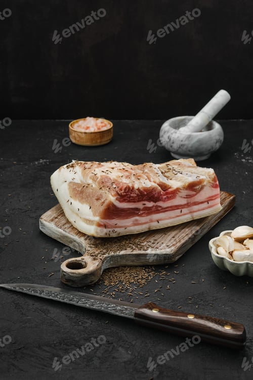 Preview: Salted with caraway pork belly lard