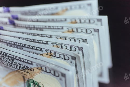 Preview: Stacks of Hundred Dollar Bills Close Up