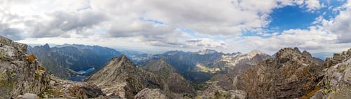 Preview: Panoramic view on high Tatra Mountains, Slovakia, Europe