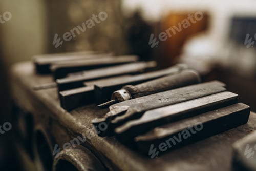Preview: Metal Industry. factory equipment. Rolling mill machine for rolling steel sheet. grinder machine