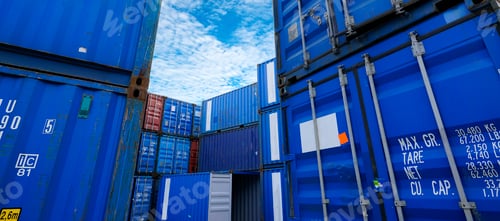 Preview: Container logistic. Cargo and shipping business. Container ship for import and export logistic.