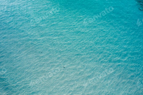 Preview: Clear blue sea on the island from above