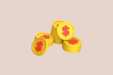 Preview: Stack of Coins 3D Illustration