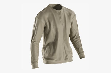 Preview: Men's Casual Crewneck Sweater - Raw Scan