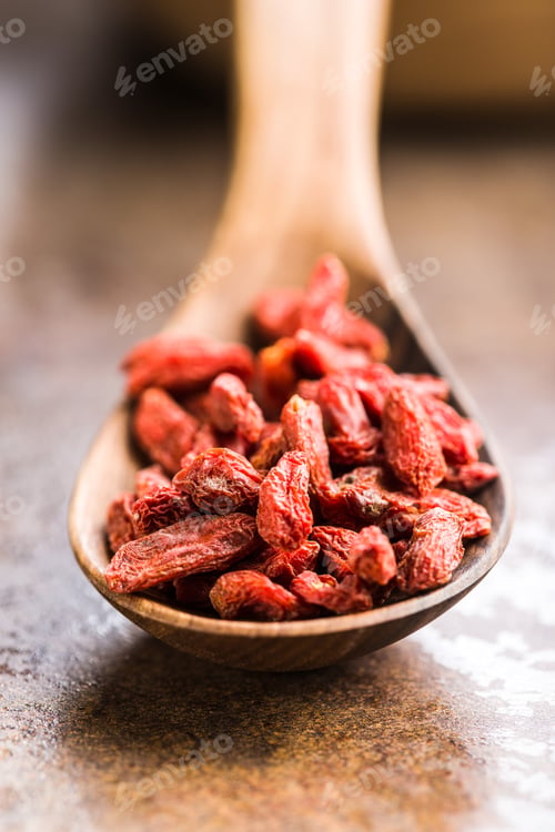 Preview: Dried goji berries.