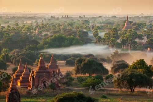 Preview: The Temples of bagan at sunrise, Bagan, Myanmar